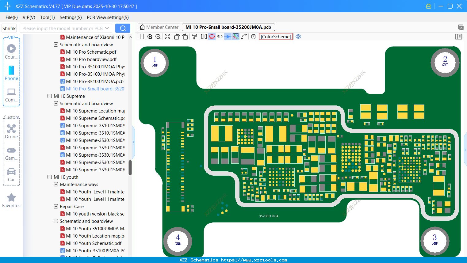 Xiaomi MI 10 Pro-Small Board-35200JM0A
